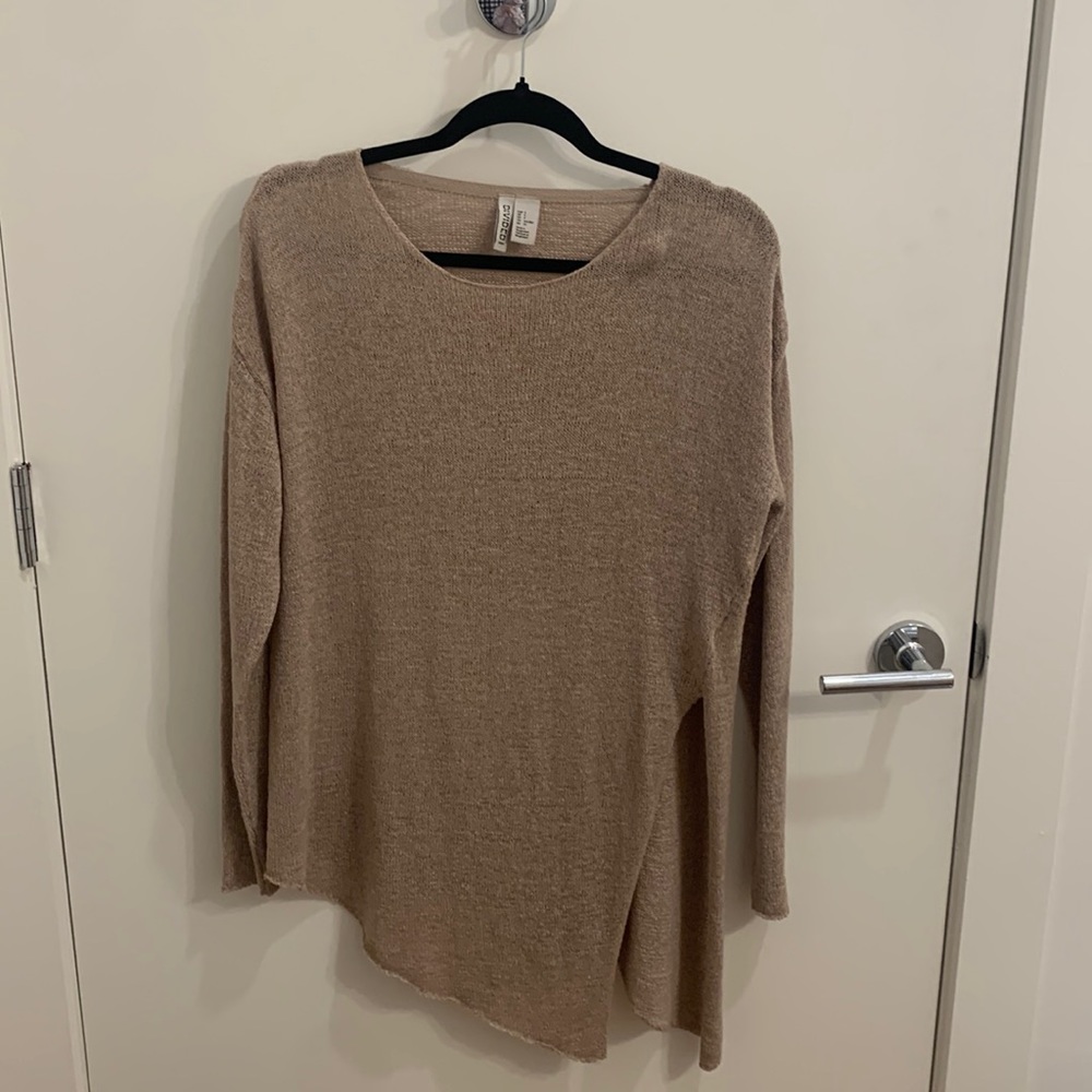 Tan tapered sweater
